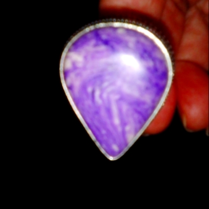 Charoite Gemstone Ring